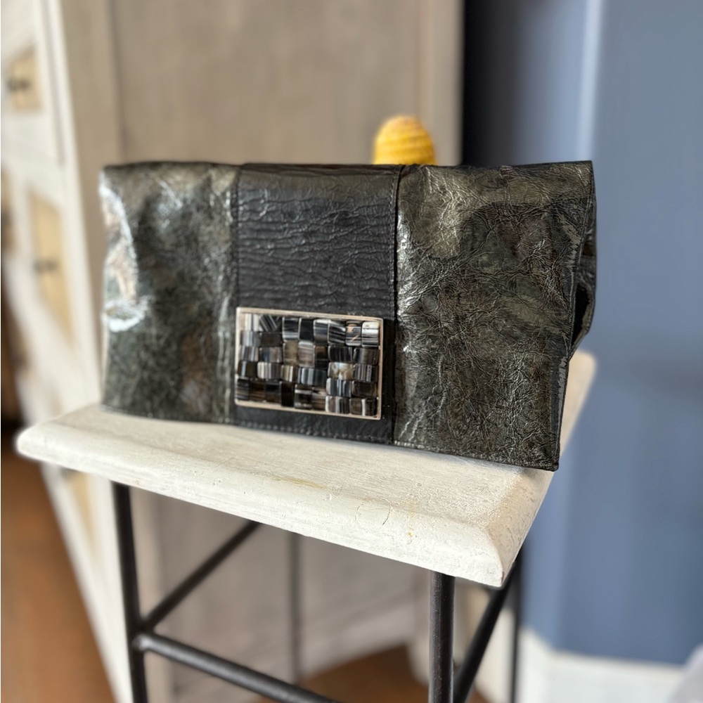 Leatherock USA Metallic Clutch